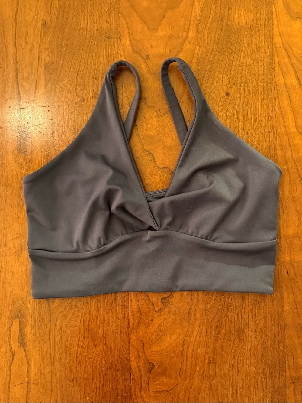 • Zella Twist Around Renew
Sports Bra - Gray Small - Picture 8 of 9